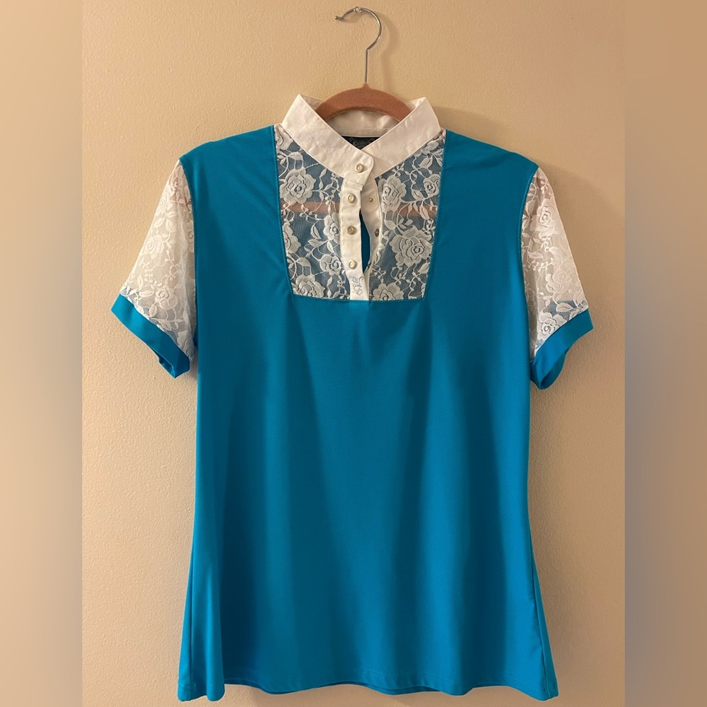 Huntington Equestrian show lace shirt